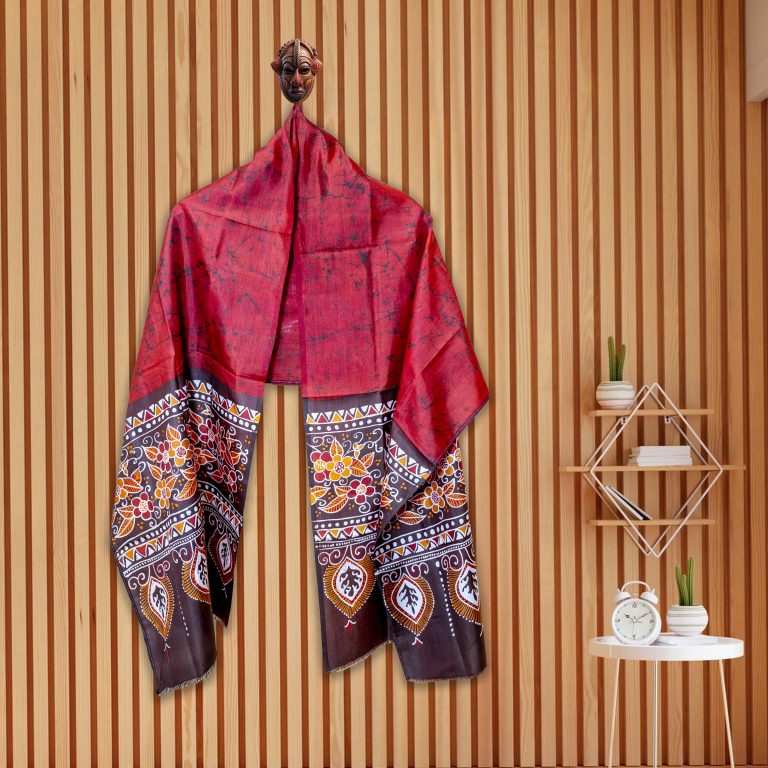 Batik Stole (Red)
