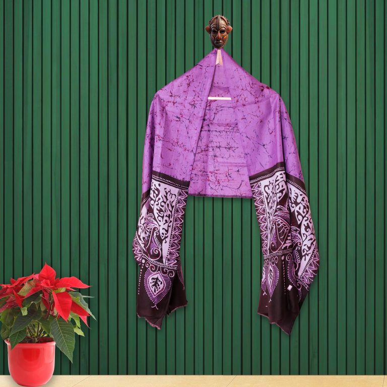 Batik Stole (Lavender)