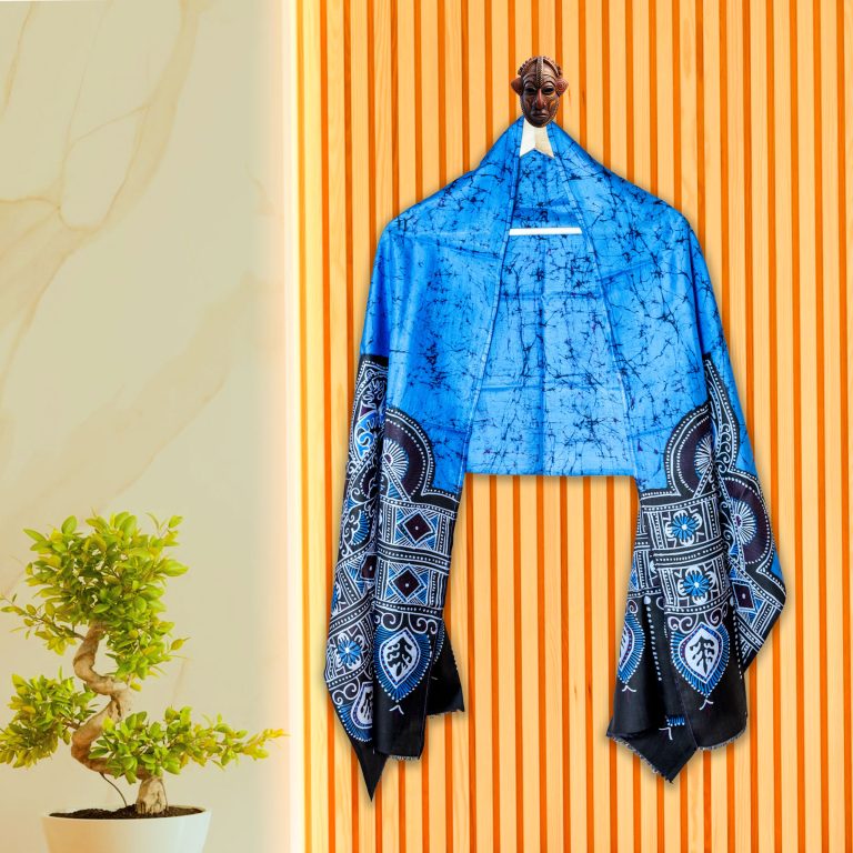 Batik Stole (Blue)
