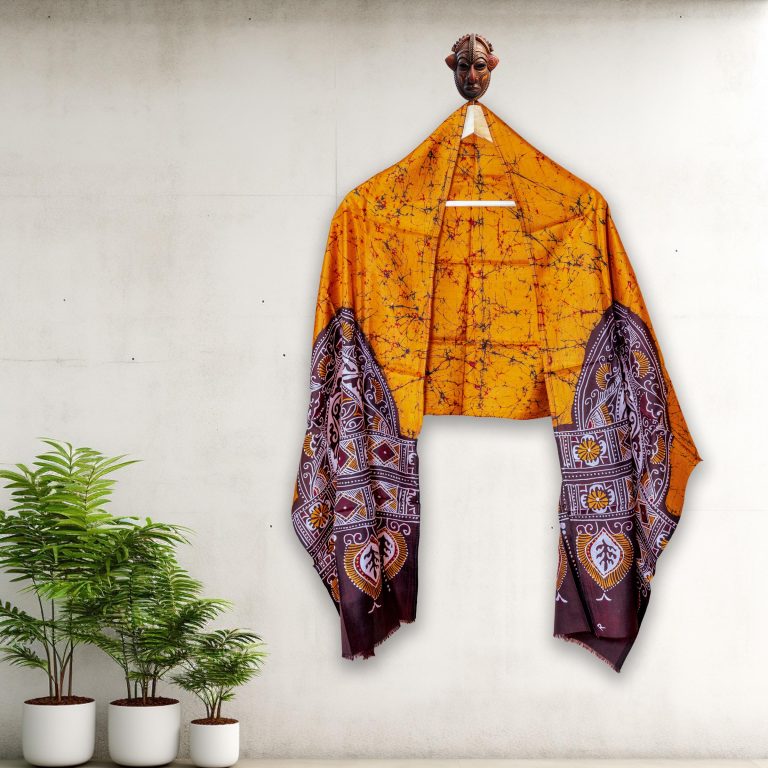 Batik Stole (Yellow)