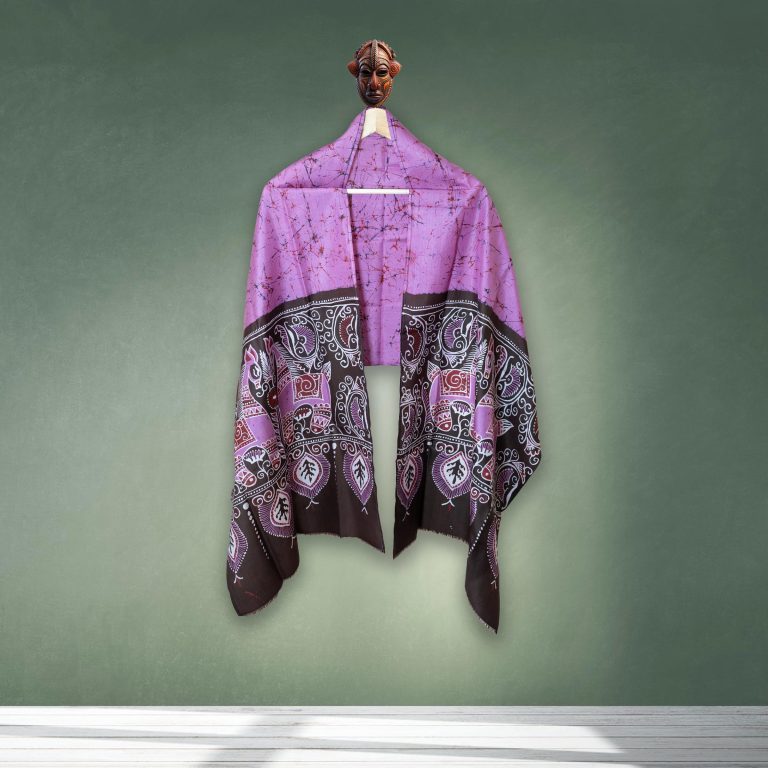 Batik Stole (Pink)